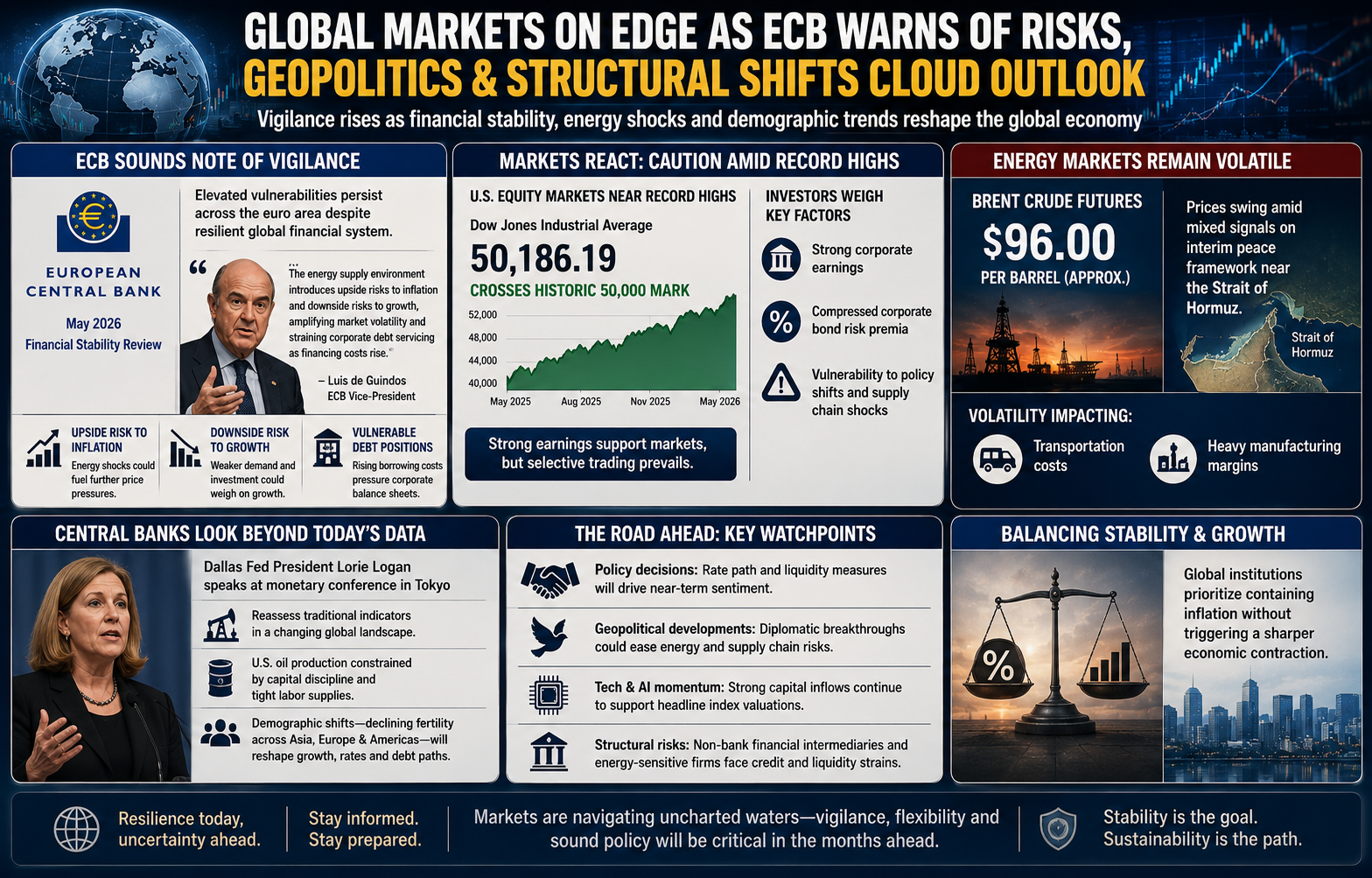 European Central Bank, financial stability, global equity markets, energy supply shock, geoeconomic stress, monetary policy, market volatility